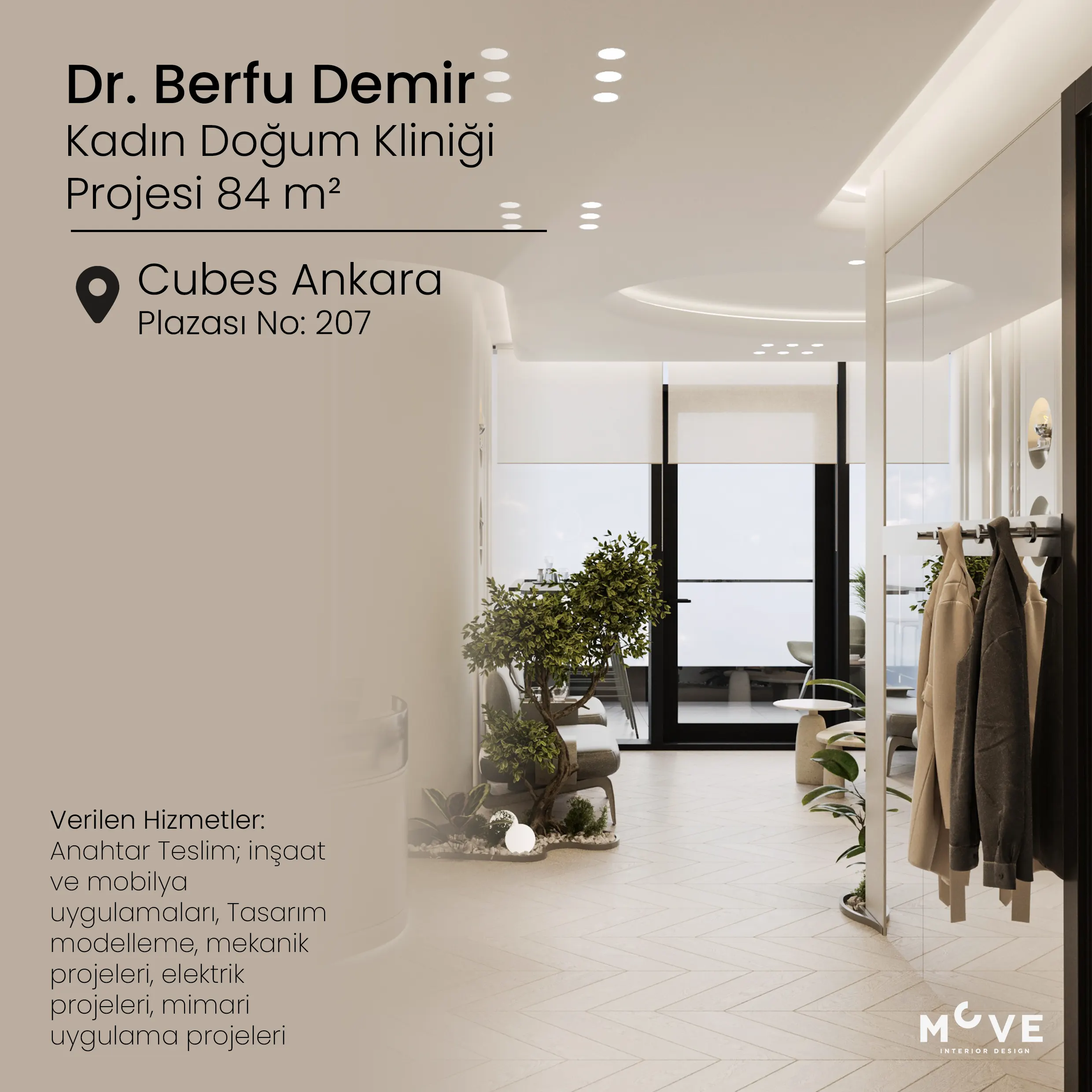 Dr. Berfu Demir / Ofis Projesi Klinik Tasarımı