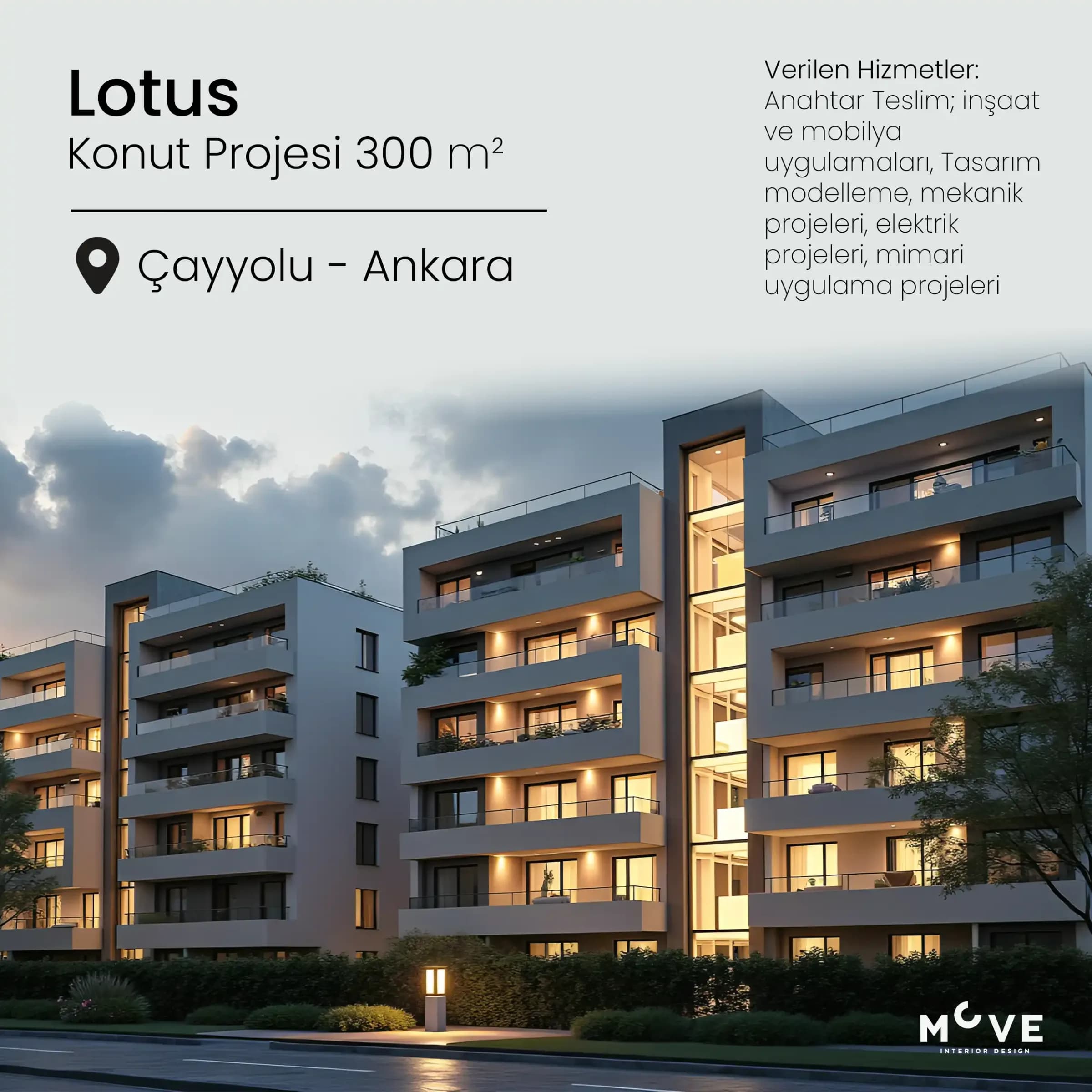 Mustafa Bey | Lotus - Anahtar Teslim Konut İç ve Dış Tasarım Projesi